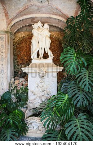 Sculpture In Garden Of Estoi Palace