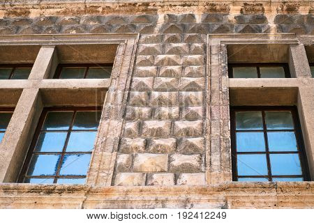 Facade Of Apartment House In Marseilles City