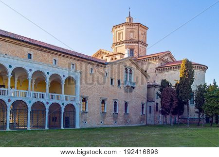 Italy Ravenna the Loggetta Lombardesca of S.Maria in Porto.