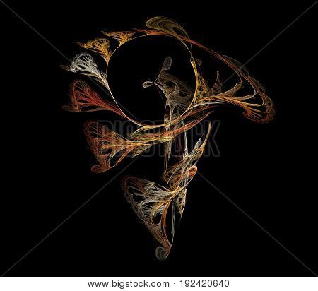 Abstract Fractal Generated By A Computer At random