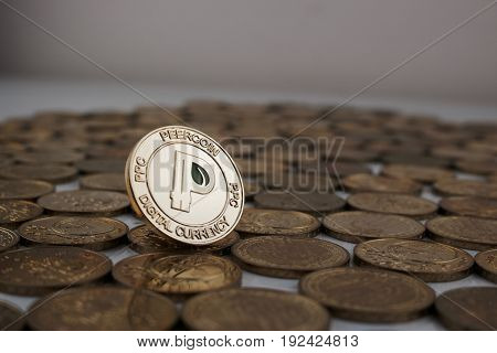 Gold Peercoin Coin