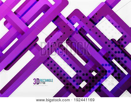 Rectangle tube elements, 3d background