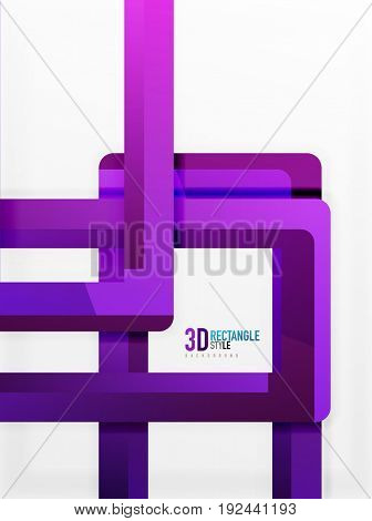 Rectangle tube elements, 3d background