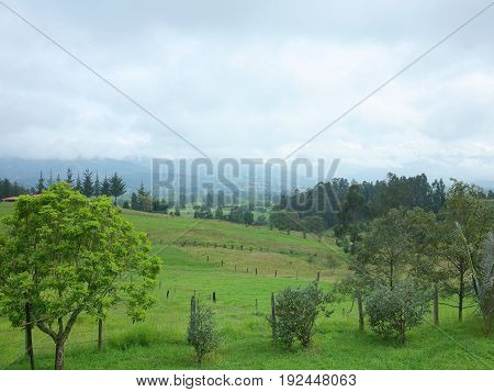 A country walk near Paipa in Boyaca, Colombia
