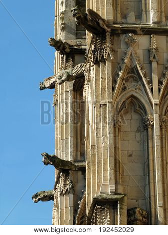 medieval gargoyles and grotesques on york minster