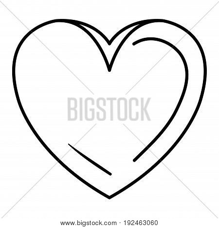 heart beatiful flat icon vector illustration design graphic