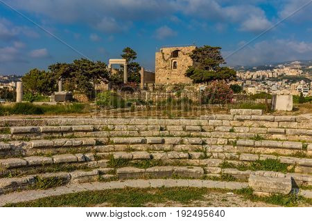 The Crusader Castle Byblos Jbeil in Lebanon Middle east