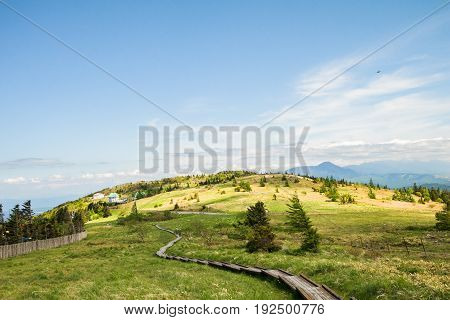 Beautiful landscape mountain view of Utsukushigahara is one of the most important and popular natural place in Nagano Japan.