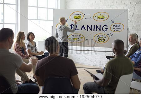 Meeting Presentation Planning Graphic Word