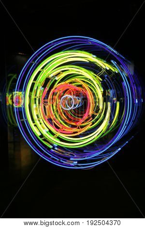 Space And Time Neon Xenon Argon Lights