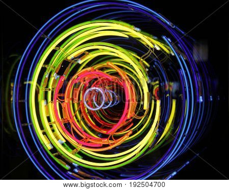 Space And Time Neon Xenon Argon Lights
