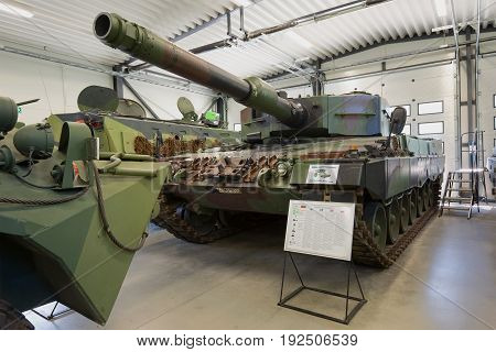 PAROLA, FINLAND - JUNE 10, 2017: German tank 