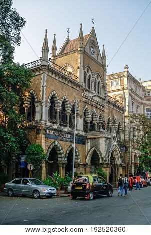 Mumbai, India - January 1, 2012: Historic David Sassoon Library and Reading Room in downtown Mumbai.