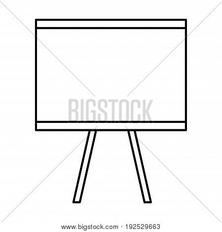 Flipchart board isolated icon vector illustration design