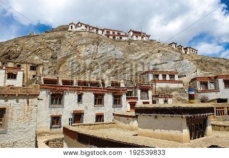 Landscpae of Lamayuru monastery in Ladakh India