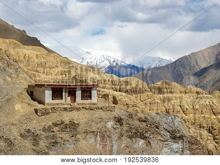 Landscpae of Lamayuru monastery in Ladakh India