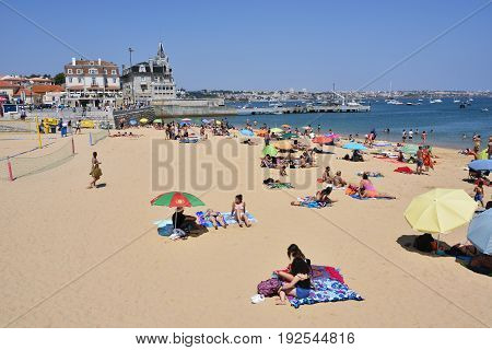 Praia Da Rainha Public Beach. Cascais. Portugal