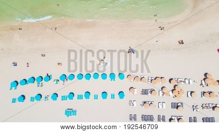 South Beach, Miami Beach. Umberlla beach. Florida. USA.
