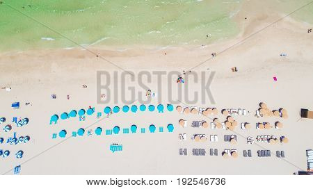 South Beach, Miami Beach. Umberlla beach. Florida. USA.