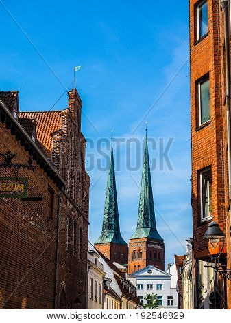 Luebecker Dom In Luebeck Hdr