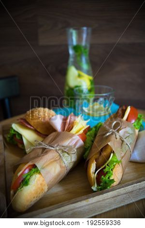 Snack Concept With Burgers