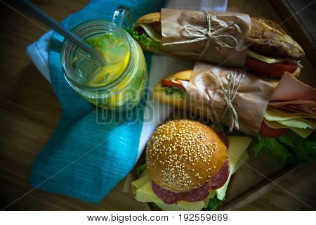 Snack Concept With Burgers