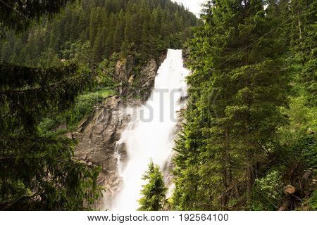Krimml Waterfalls this are the highest waterfalls in Austria at Village Krimml in Salzburg