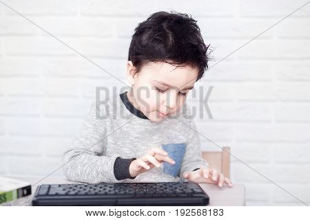 Concept Of Little Businessman, Webmaster, Programmer, Developer, Website Designer.