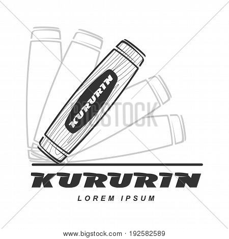 Hand Fidget Kururin Logo Vector Illustration