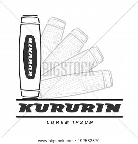 Hand Fidget Kururin Logo Vector Illustration