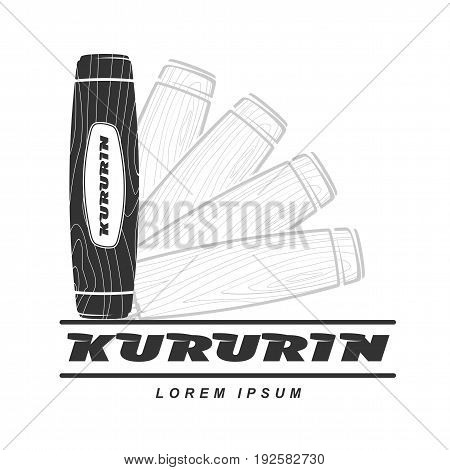 Hand Fidget Kururin Logo Vector Illustration