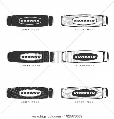 Hand Fidget Kururin Logo Set Vector Illustration