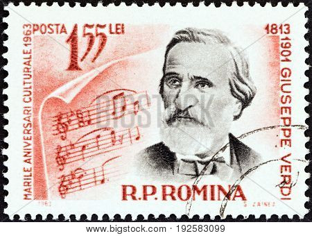 ROMANIA - CIRCA 1963: A stamp printed in Romania from the 