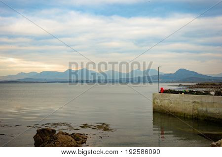 View from Glenisk Pier Connemara Co Galway.