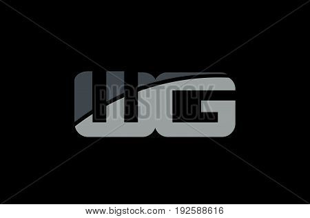 Wg W G Alphabet Letter Logo Icon Template Company