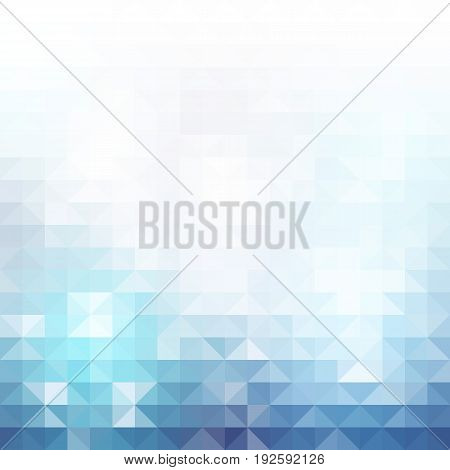 Blue abstraction, composed of blue bricks, different shades