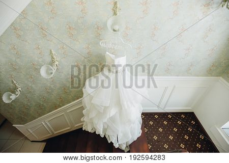 Weddin Romantic Dress In Fashion Concept.