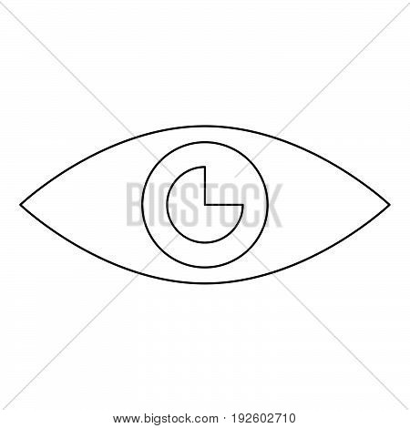 Eye  The Black Color Icon .