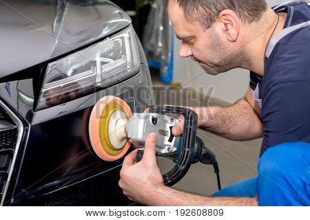 Polished black car polishing machine polished finishing