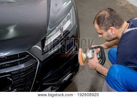 Polished black car polishing machine polished finishing