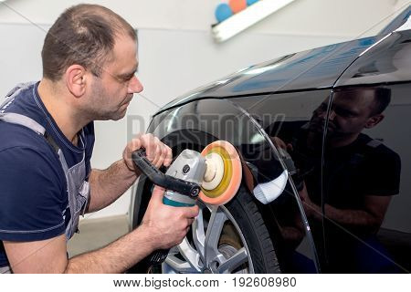 Polished black car polishing machine polished finishing