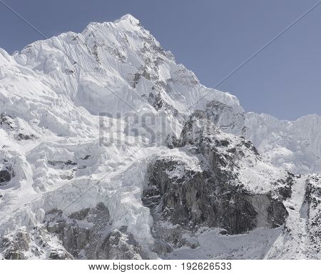 Nuptse Mountain Near Everest Base Camp