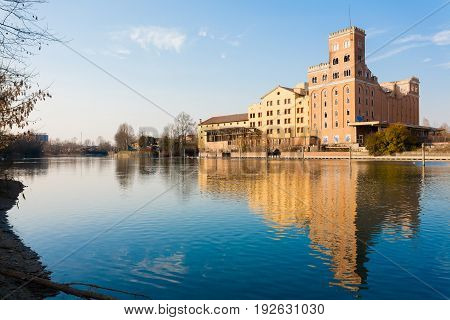 Old Abandoned Factory,industrial Archeology.italy