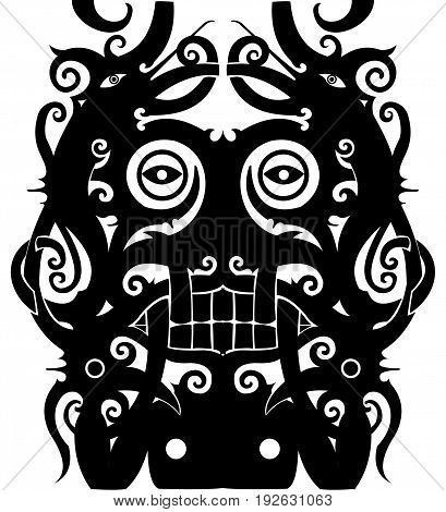 west borneo dayak tribal design for tatto