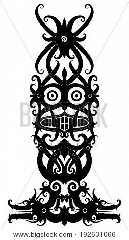 west borneo dayak tribal design for tatto