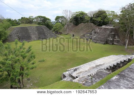 Xunantunich mayan Ruins on the border to Guatemala in Belize