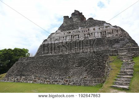 Xunantunich mayan Ruins on the border to Guatemala in Belize