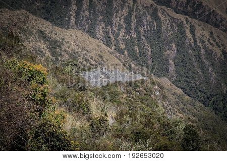 Sayaqmarka Ruin along the Inca Trail, Peru