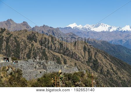 Sayaqmarka Ruin along the Inca Trail, Peru