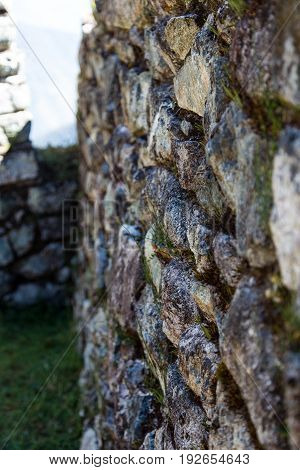 Sayaqmarka Ruin along the Inca Trail, Peru